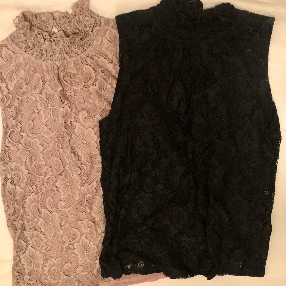 Cable & Gage Sleeveless Lace Top bundle!